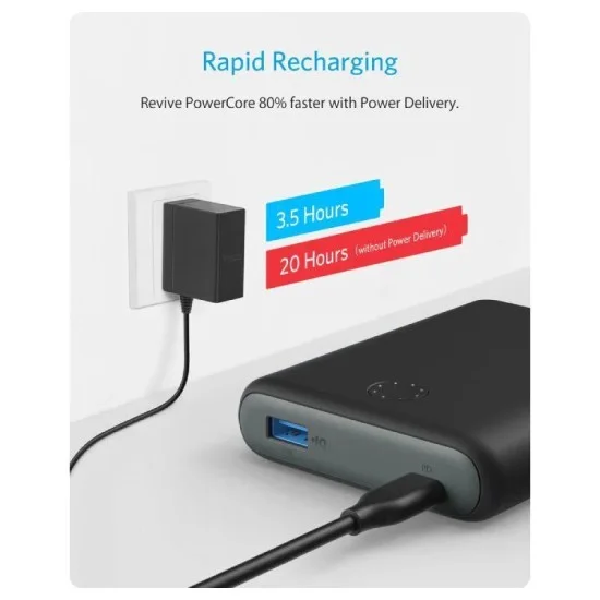 Anker Powercore 13400 Nintendo Switch Edition - Black
